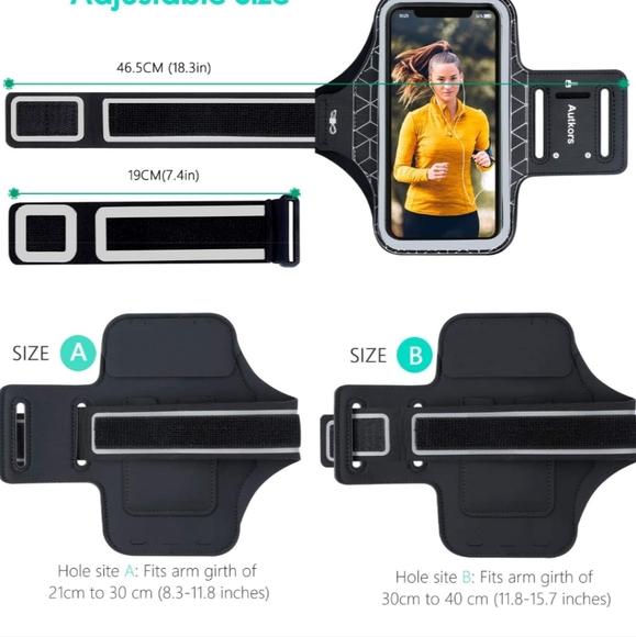 Running Armband for iPhone 13 Mini/iPhone 12 Mini/SE 2020/11 Pro/XS/X/8/7/6 Plus - Picture 5 of 6